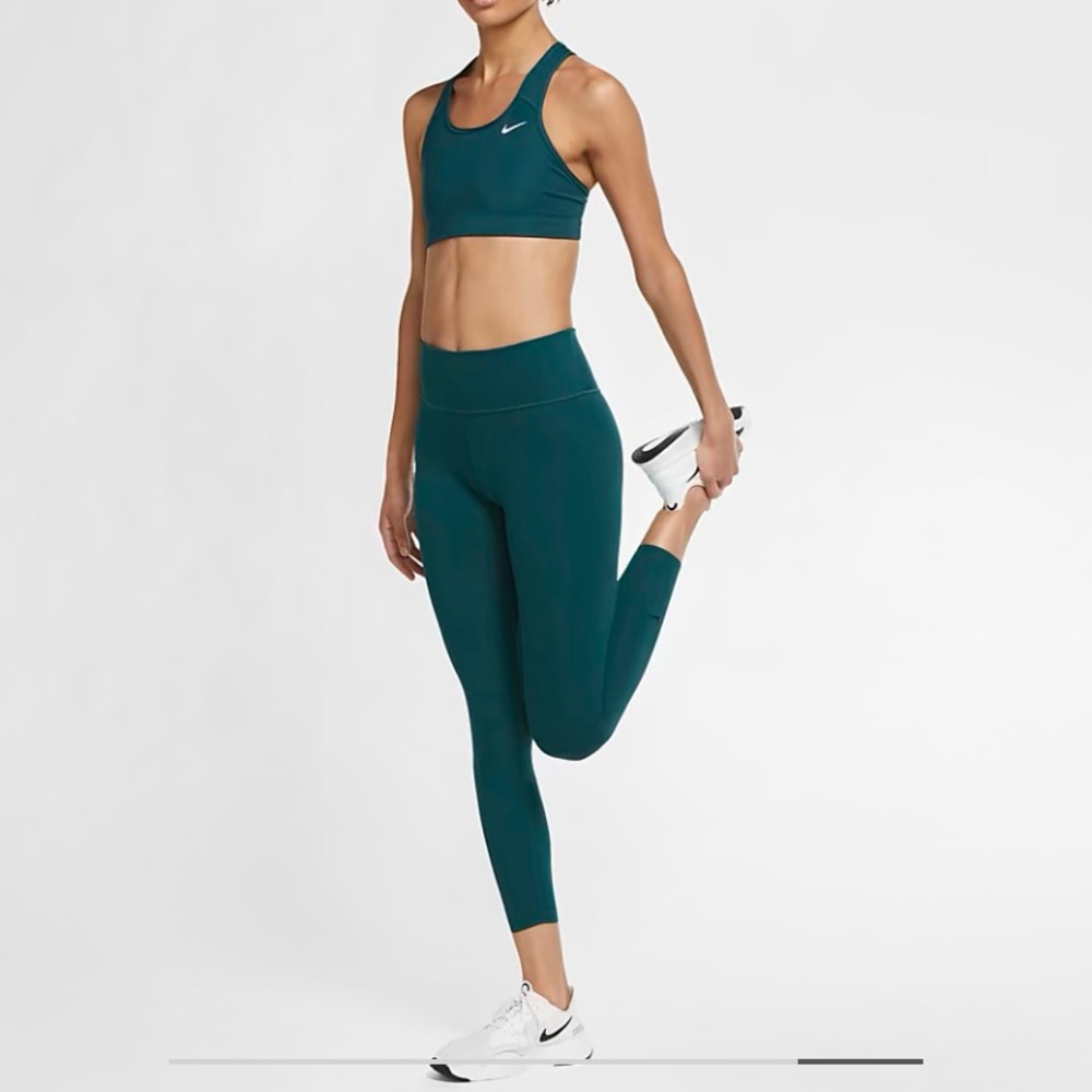 Nike One Luxe Mid Rise 7/8 Tight M EUC Teal